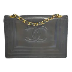 CHANEL シャネル ラムスキン ココマーク ゴールドチェーン 2way ショルダー ミニハンドバッグ/ブラック/ミニバッグ【オールシーズン】【♀】【B】【レディース】★■555915【中古】