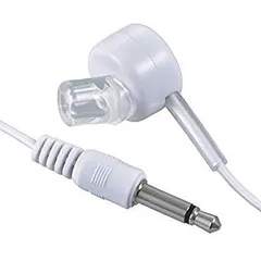 【新品・3営業日で発送】OHM オーム電機 03-3168 テレビ用 モノラルイヤホン(φ3.5・ストレート型ミニプラグ／3m／白) EAR-B353-W