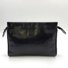 FENDI フェンディ クラッチバッグ 黒 - 4503125E0036 フェンディ シャドー ダイアゴナル クラッチバッグ レザー