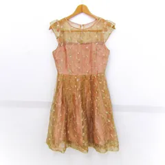 リリーブラウン ワンピース ドレス ノースリーブ ブランド トップス レディース 1サイズ ピンクベージュ LILY BROWN 【中古】