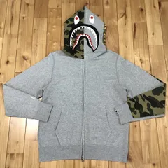 美品　APE シャーク迷彩シャツジャケット　グレー　M B6MfccTsdocYFtDn2c5josmXynj4tM