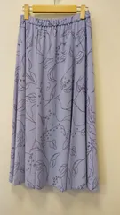 M24   ギャバジンKT　スカート　7号　ポリエステル100%   同色同柄セットアッ プ　ブラウス有り　ウエストゴム入り          ウス有り