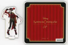 【中古】コースター エース・トラッポラ 「ディズニー ツイステッドワンダーランド×OH MY CAFE(2024) アクリルスタンドコースター ＜プレイフルランド＞」