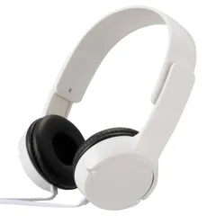 【フォロー割】オーム電機 AudioComm ステレオヘッドホンH125 ホワイト HP-H125N-W 03-2280 OHM
