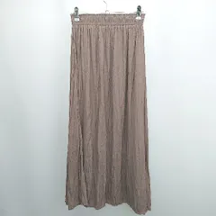 ◇ ⊂ SENSE OF PLACE by URBAN RESEARCH ロング Aライン スカート サイズフリー ブラウン系 レディース E  【1506130012443】