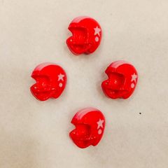 しるしボタン アメリカフットボール ヘルメット 4コセット　ハンドメイド