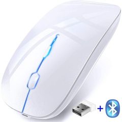 マウス ワイヤレスマウス 無線 Bluetoothマウス 超静音 バッテリー内蔵 充電式 超薄型 高精度 Mac/Windows/surface/Microsoft Pro SB-A100