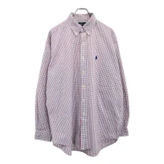 RALPH LAUREN ラルフローレン BLAKE ボタンダウン 長袖シャツ チェック マルチカラー(メンズ L)中古 古着 U7562