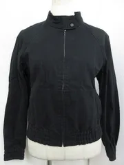 【送料無料】 レディース コムサイズム COMME CA ISM ジップアップ デニム ライダースジャケット 黒 ブラック レディースMサイズ ■L20472AWS19-10-3（2）8/04（990）