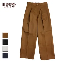 【新品】 UNIVERSAL OVERALL ユニバーサルオーバーオール WIDE PANTS レディース ブラウン/ブラック/アイボリー/ネイビー M-L U2012679