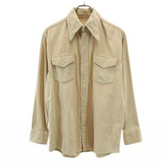 70s USA製 Wrangler ウエスタンシャツ ライトベージュ TWr6 - メルカリ