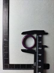 天然石 紫めのう(パープルタイガー)の多面カット入り！ リングです。18号 内径約18.7㍉ 内周約58.6㍉です。