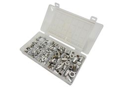 リベットナット ポップナット セット （リベッター / ナッター用） スチール ナットリベット 6サイズ 150個 ミリサイズ M3 M4 M5 M6 M8 M10 平頭 ブラインドナット ネジ穴 ネジ取付 鉄板 壁材 ナットリベッター