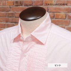 TAGLIATORE/40cm/ブザム シャツ SOHO/T ブロード 無地 ドレッシー 上品 タリアトーレ 長袖  新品/ピンク/kd282/