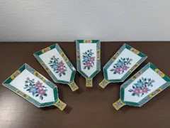 有田焼　醍醐窯　羽子板　突出し皿揃　吉田屋祥瑞