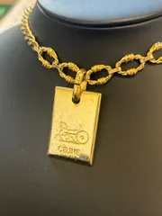 CELINE セリーヌ ネックレス 馬車ロゴ 希少 刻印 喜平 ゴールド 楽天市場】セリーヌ 馬車 プレート ネックレス ゴールド メッキ