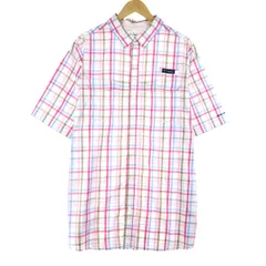 古着 コロンビア Columbia PFG OMNI-SHADE チェック柄 半袖 フィッシングシャツ メンズXL/eaa442275