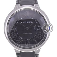 カルティエ CARTIER WSBB0003 バロンブルーLM デイト 自動巻き メンズ 美品 箱付き R#141478