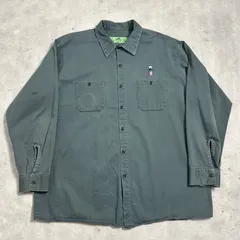 RED KAP 刺繍 ワークシャツ 古着