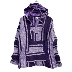 メキシカンパーカー Mサイズ パープル メキシコ製 古着卸 アメリカ仕入 t2411-3510