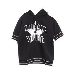 未使用級✨クリスチャンディオール スウェットパーカー ロゴ入り 黒 12+ 希少完売✨ DIOR kidsクリスチャンディオール ロゴ刺繍 パーカー