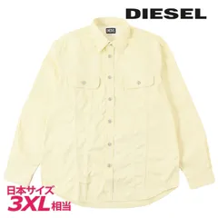 新品・未使用 ディーゼル DIESEL [3XLサイズ相当] 長袖シャツ メンズ フラップポケット フロントボタン 厚手 S-EVAN