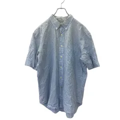 NAUTICA 半袖シャツ チェックシャツ XL サイズ ノーティカ ブルー系 古着卸 アメリカ仕入 t2406-3562