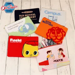 ☆ Old Resta サガラ刺繍ポーチ Old Resta オールドリスタ ポーチ 刺繍 ペーンケース 筆箱 小物入れ ケース ペン入れ マルチケース ファスナー ふでばこ 大容量 サガラ刺繍 サガラ 柄 文房具 立体感 生地