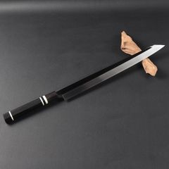 切付柳刃包丁 刺身包丁 尺三（刃渡り390mm）通常鏡面仕上げ 本刃付け 八角柄（購入時選択可能）和包丁