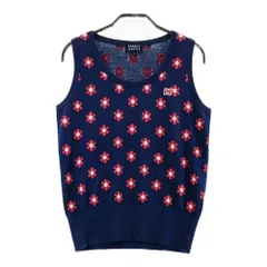 サイズ：2 PEARLY GATES パーリーゲイツ  ニットベスト 花柄 ネイビー系 [240101242759] ゴルフウェア レディース ストスト