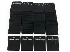 ピアス イヤリング　台紙 マットブラック 100枚 ブラック 黒 AP0255