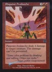 【中古】マジックザギャザリング 221/350[C]：【ONS】【FOIL】Pinpoint Avalanche/狙いすましたなだれ