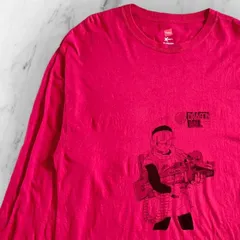 古着 アニメ ムービー ロンT ブルマ ドラゴンボール DRAGON BALL ビッグシルエット オーバーサイズ レッド