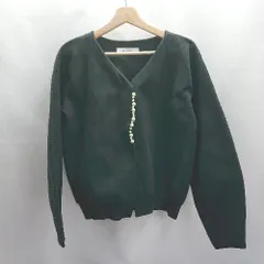 ◇ ⊇ RAY CASSIN レイカズン パール装飾 長袖 カーディガン サイズF ブラック レディース E  【1503310000375】