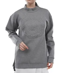 【CECIL McBEE green】エンボスロゴ モックネックスウェット（ｸﾞﾚｰ）《Sサイズ》  M359