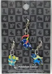 【中古】キーホルダー・マスコット(キャラクター) 656.ケロマツ＆657.ゲコガシラ＆658.ゲッコウガ 全国ずかんメタルチャーム(3個セット) 「ポケットモンスター」 ポケモンセンター限定