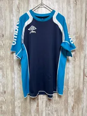 umbro メンズ 半袖 スポーツウエア スポーツ Tシャツ ネイビー 青 【0104】