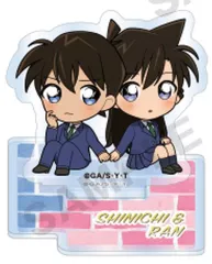 【中古】アクリルスタンド・アクリルパネル 新一＆蘭 「名探偵コナン ぷちアクリルスタンド デュオコレ」