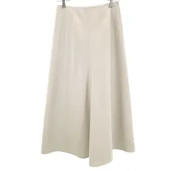 Mila Owen ミラオーウェン ロング丈 レザーライク ナロー フレアスカート 1 ベージュ レディース 古着
