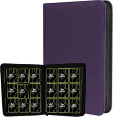 ＭＮ　ＭＯＮＯ　ＺＡＣＫ MONO ZACK カードファイル トレカ バインダー 9ポケット 360枚収納 カードケース スリーブ対応(パープル)