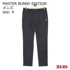 マスターバニーエディション 立体ニット風 ストレッチパンツ 格子柄