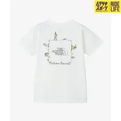 【ムラスポ公式】THE NORTH FACE ザ・ノース・フェイス キッズ ショートスリーブエクスプロールソースサーキュレーションティー 半袖 Tシャツ バックプリント UVケア NTJ12314 WT