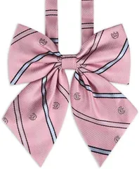 制服リボン 《ピンク》 スクールリボン 女子 蝶結び 学生服 紺色 中学生 高校生 卒業式 レディース[定形外郵便、送料無料]mer001