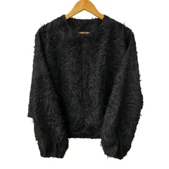 アトリエヌメロサンク Atelier N5 Loungedress ノーカラーフェザーブルゾン ノーカラージャケット LDZ10A2107A0006 ジャケット ブラック フリーサイズ 201LT-439のサムネイル