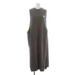 モンクレール MONCLER ジーニアス ×ハイク HYKE ABITO アビト NO SLEEVE LOGO KNIT ニット ロングベスト サイドオープン カシミヤ 国内正規 S ダークブラウン /ES ■OSのサムネイル