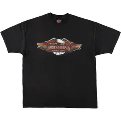 古着 ハーレーダビッドソン Harley-Davidson 鷲柄 イーグル柄 モーターサイクル バイクTシャツ USA製 メンズXXL相当/eaa591507のサムネイル