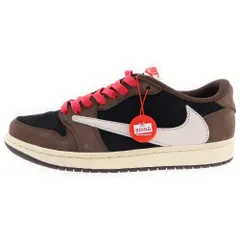 NIKE (ナイキ) ×TRAVIS SCOTT AIR JORDAN 1 LOW OG SP-T トラヴィススコット エアジョーダン 1 ロー ダークモカ ローカットスニーカーシューズ  US9/27cm CQ4277-001