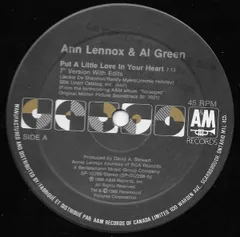 加12” Annie Lennox & Al Green Put A Little Love In Your Heart SP12288 A&M Records /00250