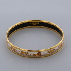 中古】 HERMES （エルメス） ｴﾏｲﾕ PM ｱﾆﾏﾙ柄 ﾊﾞﾝｸﾞﾙ ﾌﾞﾚｽﾚｯﾄ