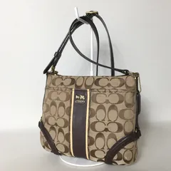 2509-148｜コーチ シグネチャー ショルダーバッグ ダークブラウン